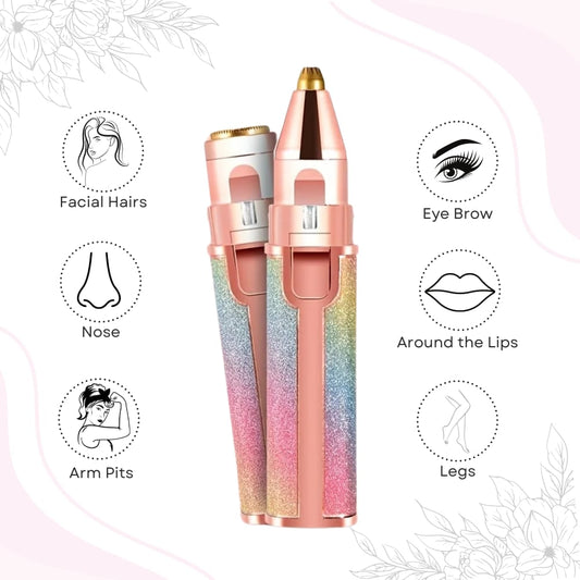 2 in 1 Facial Hair Remover & Eyebrow Trimmer ❤️