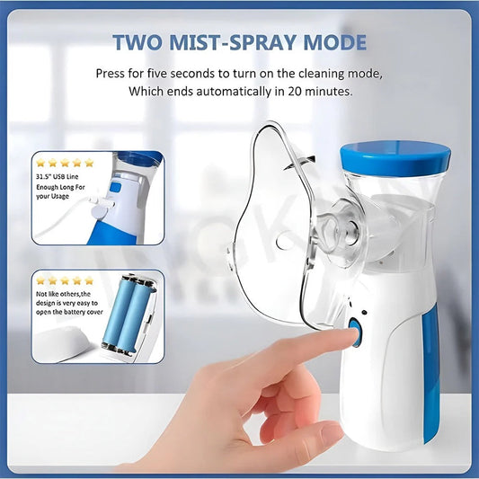 Original Mesh Nebulizer Portable ❤️ (Cell Operated 🔋)
