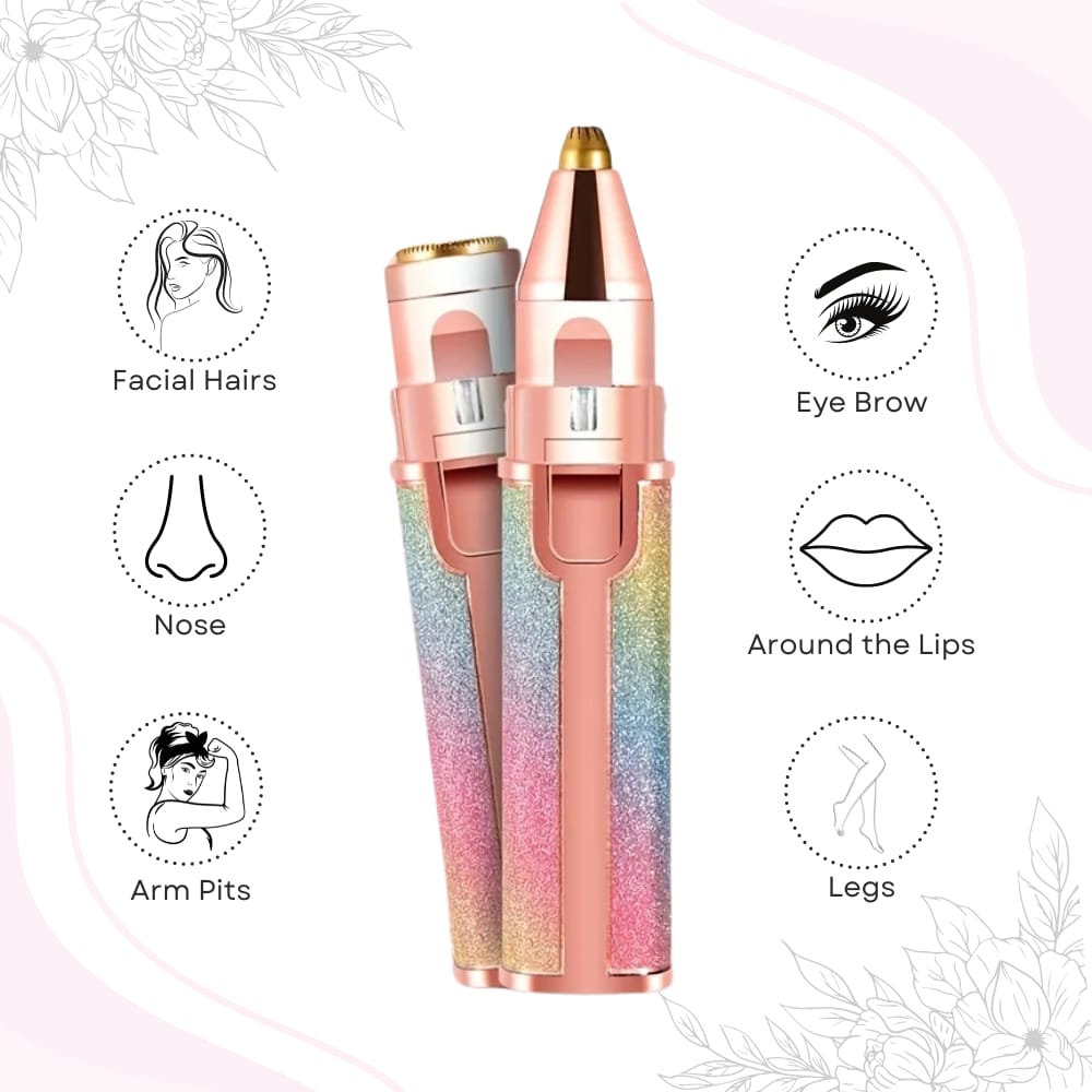 2 in 1 Facial Hair Remover & Eyebrow Trimmer ❤️